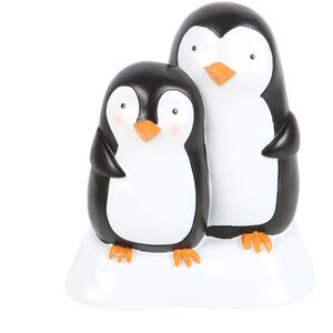 Something Different Snuggle Season Resin Penguin Ornament