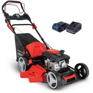 Scheppach MS173-51E Petrol Lawnmower, 173cc 4-Stroke, 51cm, 65L Collector
