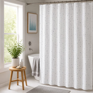 Droplets Shower curtain and Laguna Anti Slip Bath Mat