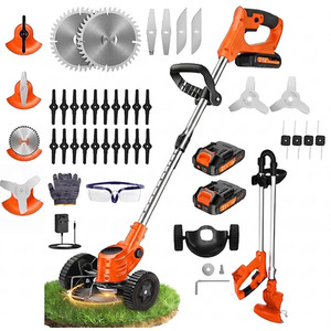 21V Cordless 3in1 Grass Trimmer with Batteries Orange