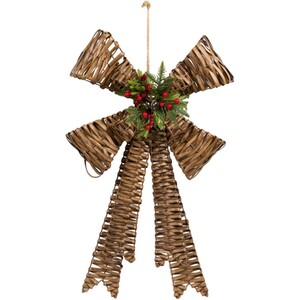 Wicker Effect Bow Decoration