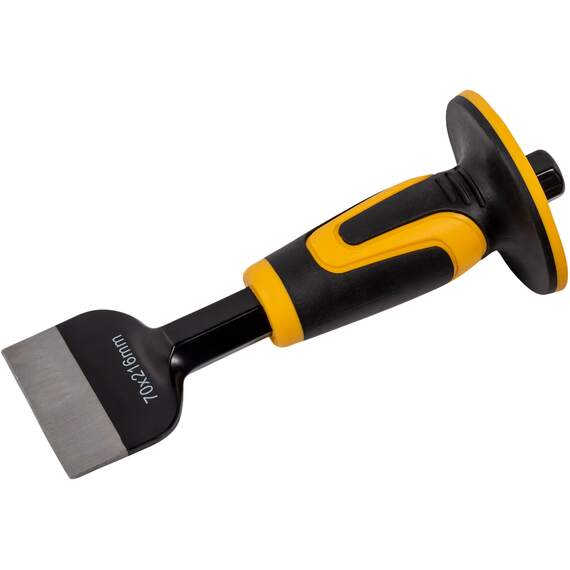 Roughneck 3-piece chisel and bolster set, drop-forged steel