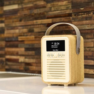 Oak Retro Mini DAB Radio  shot 17083359