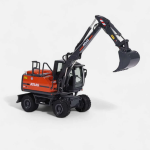 NZG Atlas 155W Wheeled Excavator 1:50 Scale Die-Cast Construction Model