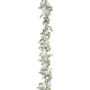 LED Frosted Thistle Garland