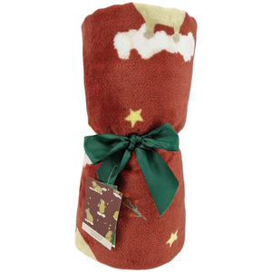 Capybara Christmas Fleece Throw