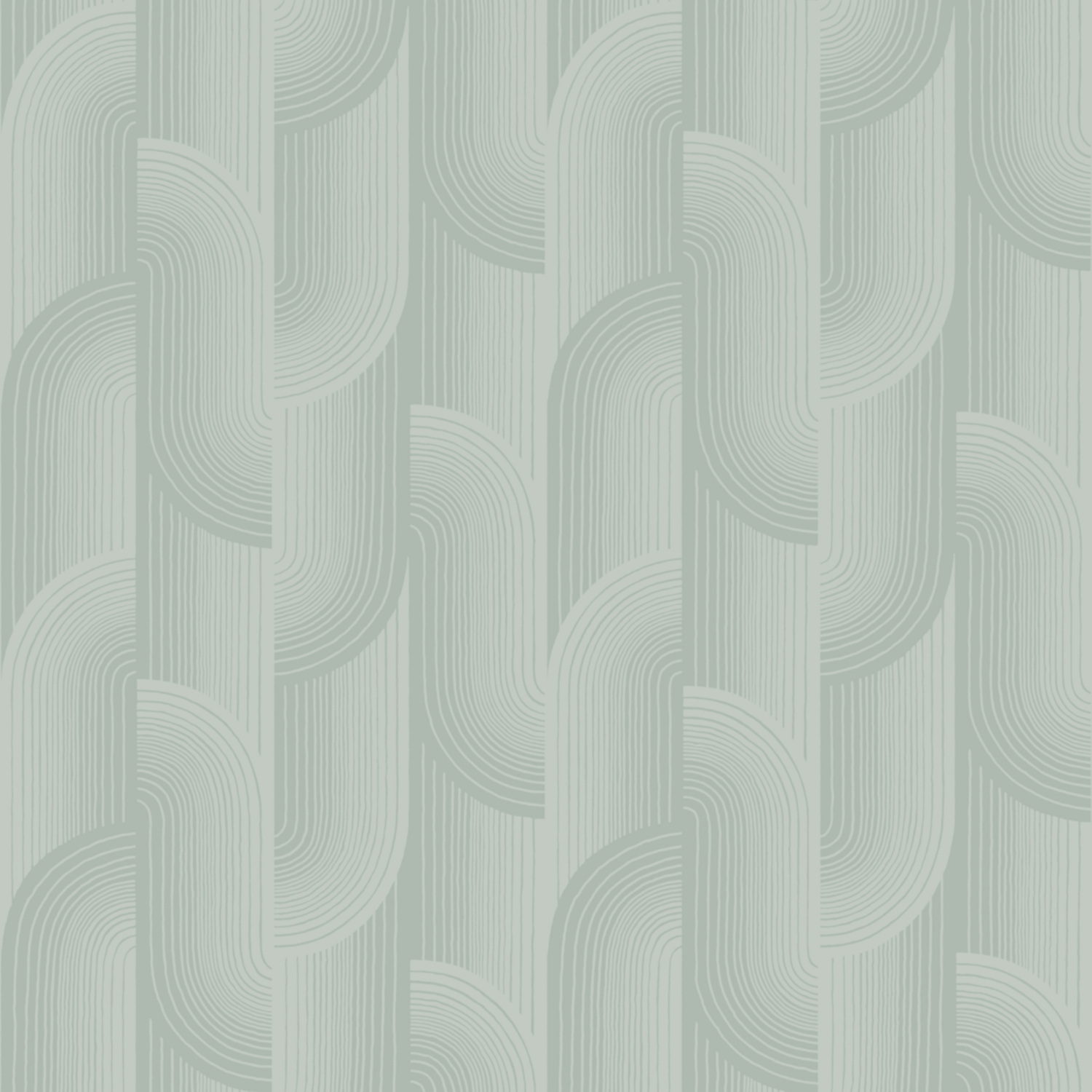 Grandeco Boutique Romaine Sea Green Art Deco Luxury Embossed Wallpaper - Image 4