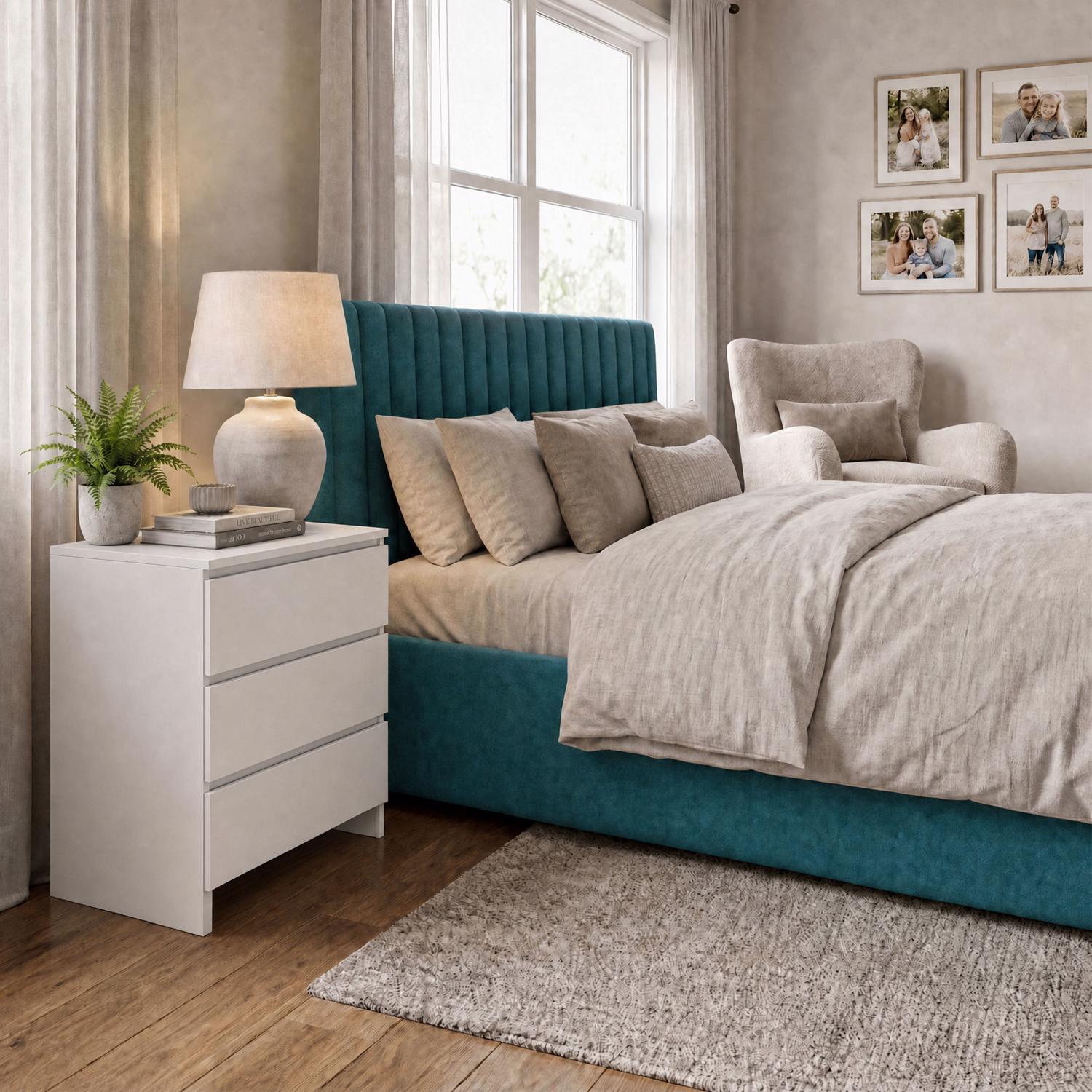 Fwstyle Promo White 3 Drawer Chest Of Drawers - Image 3