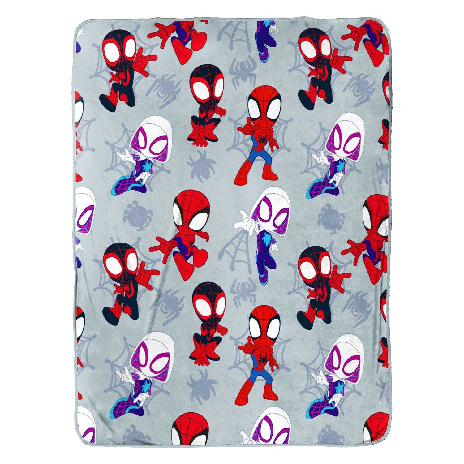 Spidey And His Amazing Friends Plush Soft Throw - Multicoloured