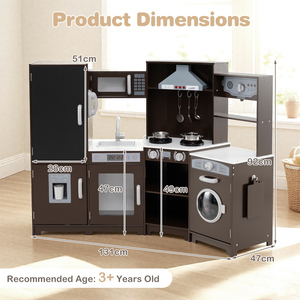 Large Pretend Play Kitchen Set-Coffee