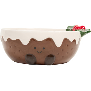 Cute Xmas Pudding 3D Bowl