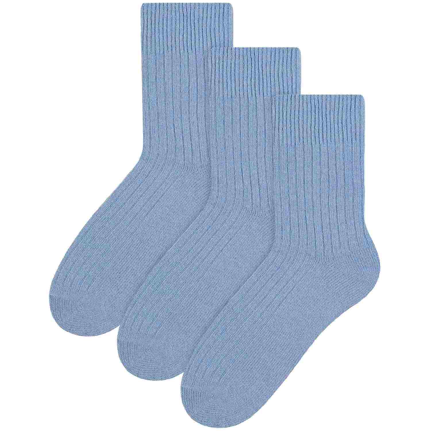 Steven 3 Pairs Ladies Soft Wool Dress Socks For Winter