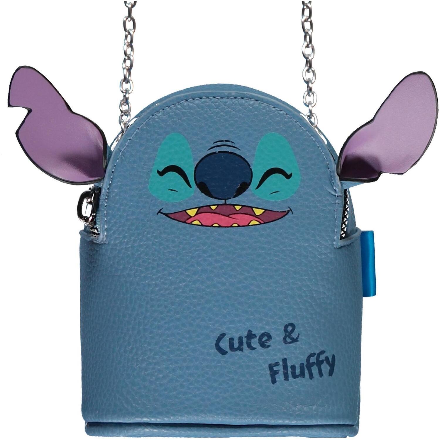 Character  Novelty Embroidered Zip Cross Body Mini Bag - Lilo & Stitch - Image 4