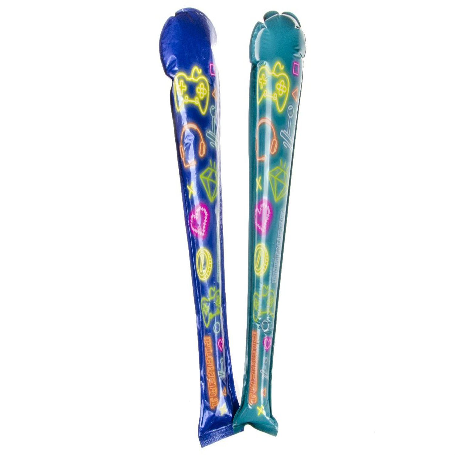  - Single Gamer Print Self-Inflating Bat- Theme Party Bag Filller Gifts - Image 3