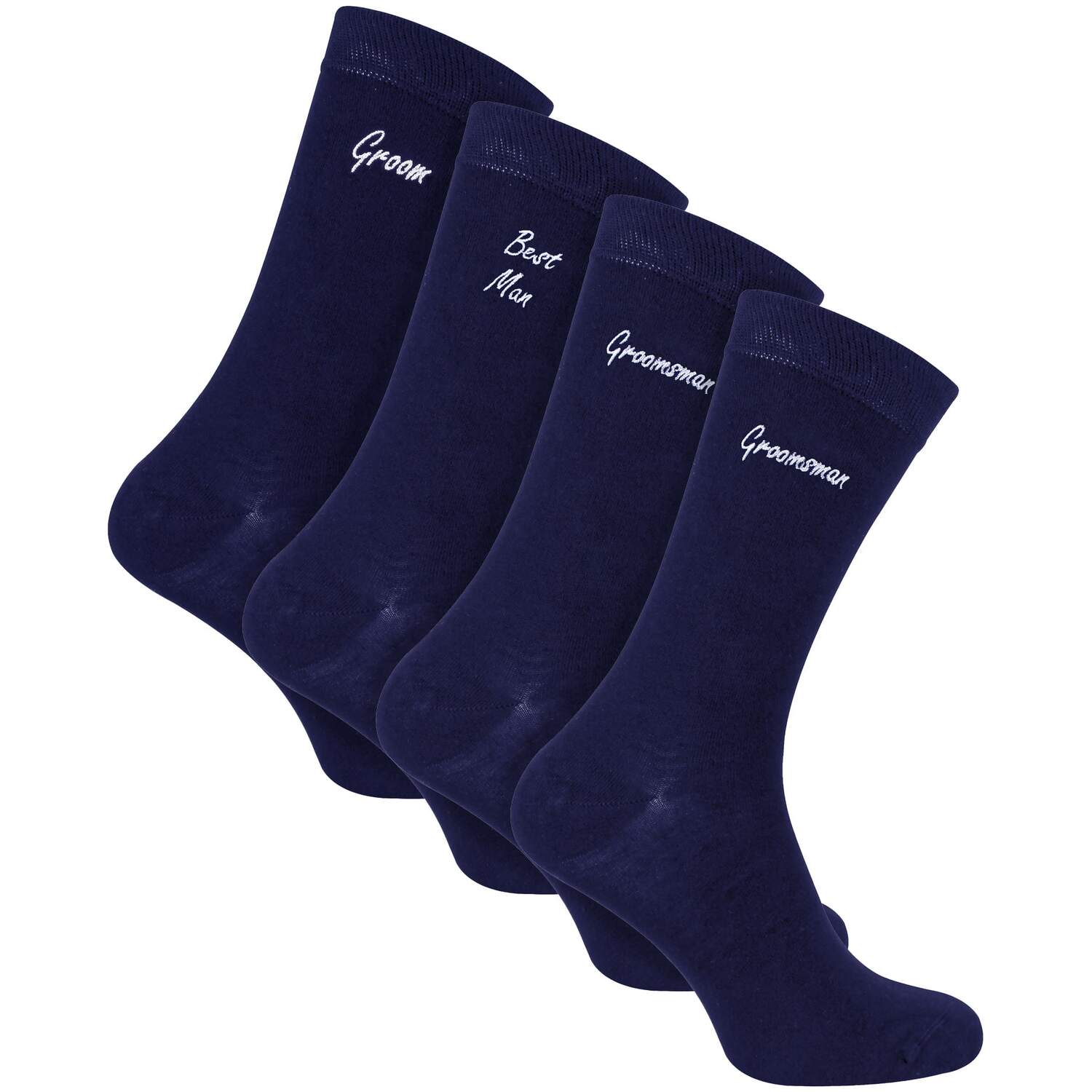 Sock Snob - 4 Pairs Mens Wedding Socks for Groomsman Groom and Best Man - Image 2
