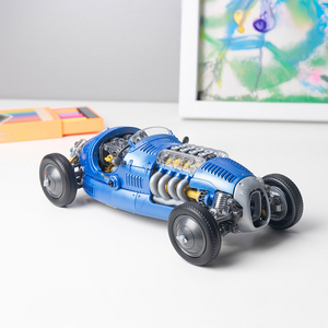Construct & Create Vintage Racer Model With Motorised V8 Engine