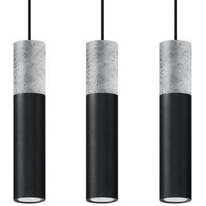 Pendant lamp BORGIO 3L black