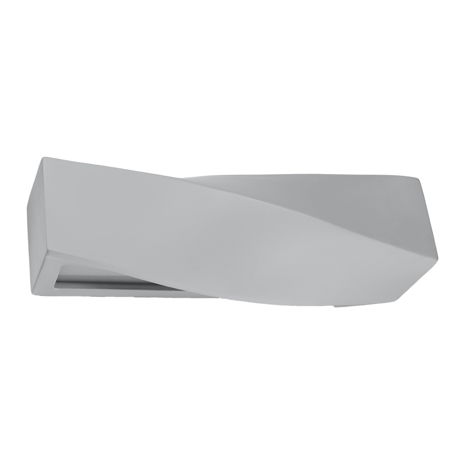Sollux Sigma Grey Ceramic Wall Lamp - E27 Bulb Holder - 42cm Height - Living Room, Hallway, Bedroom Lighting - Image 5