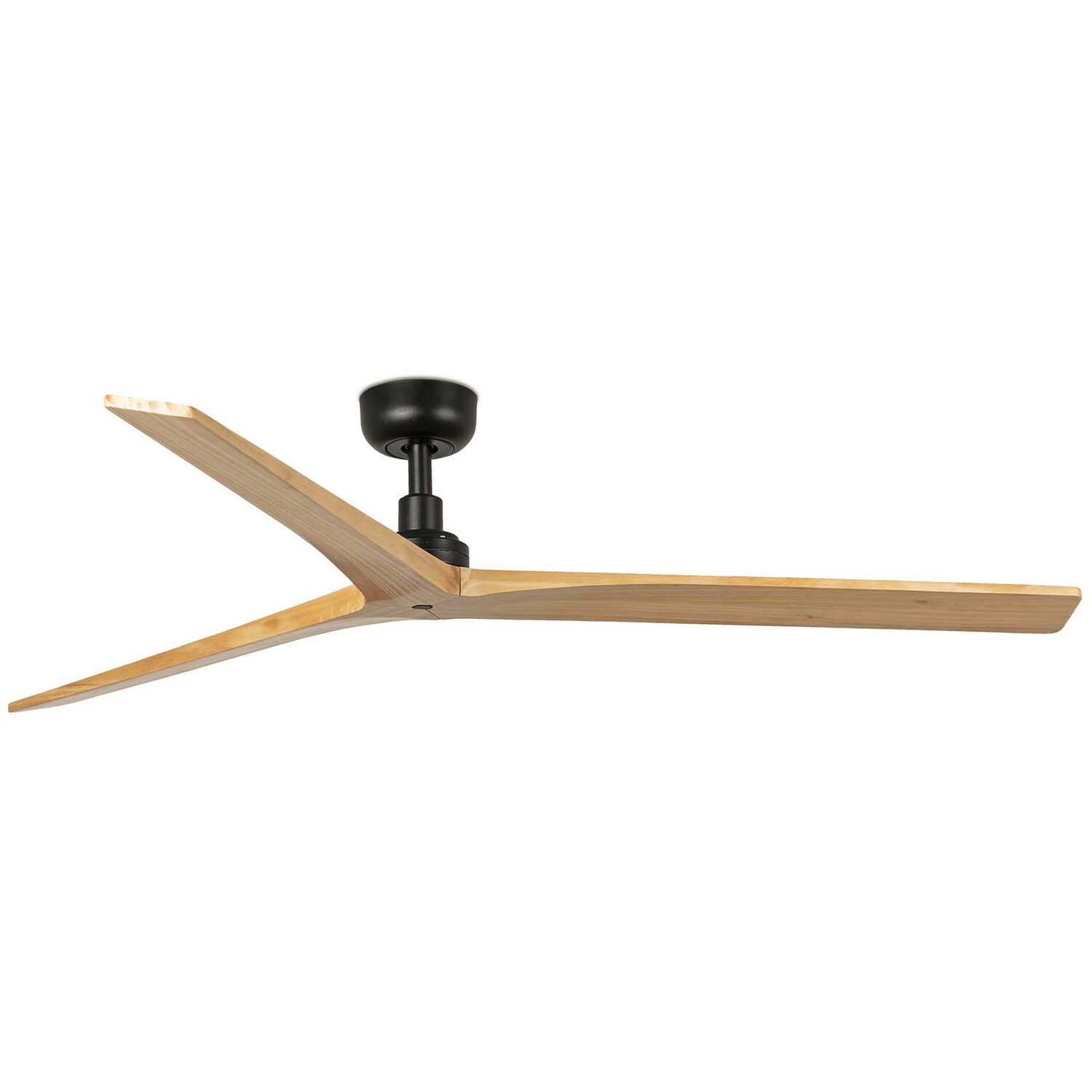 B&Q - Luminosa Klim Large BlackLight Oak Wood Dc Ceiling Fan 6 Speed - Image 2