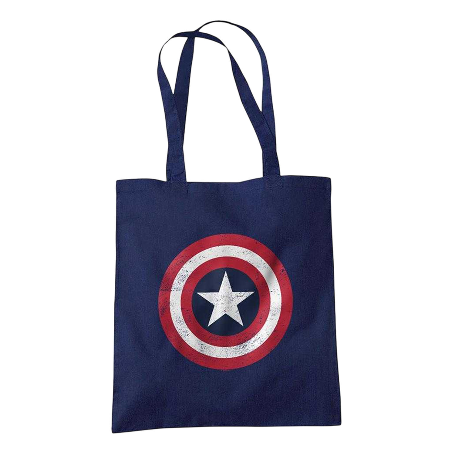 Captain America Shield Tote Bag - Navy