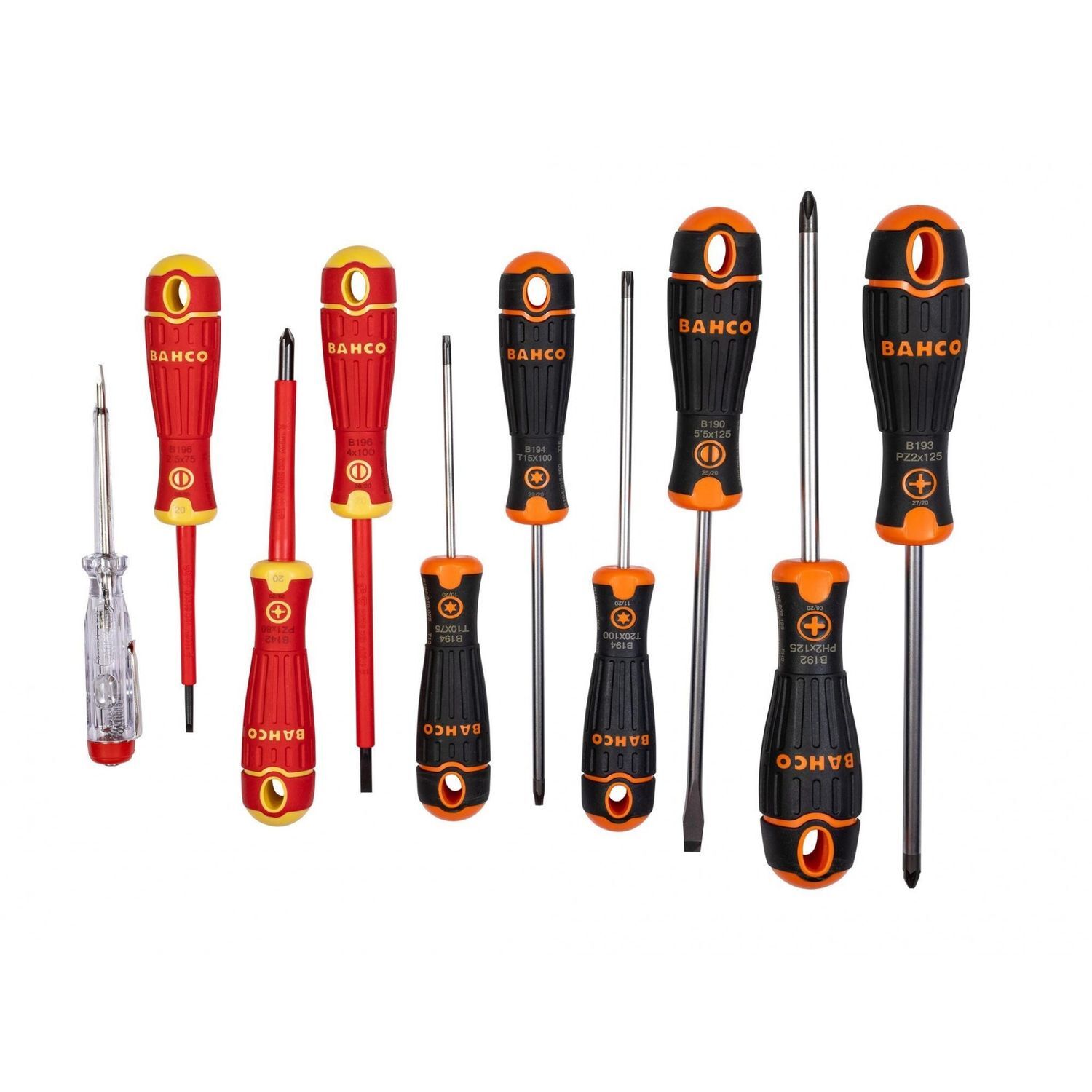 Bahco B219.110 Bahcofit Xl Screwdriver Set, 10 Piece - Multi Colour