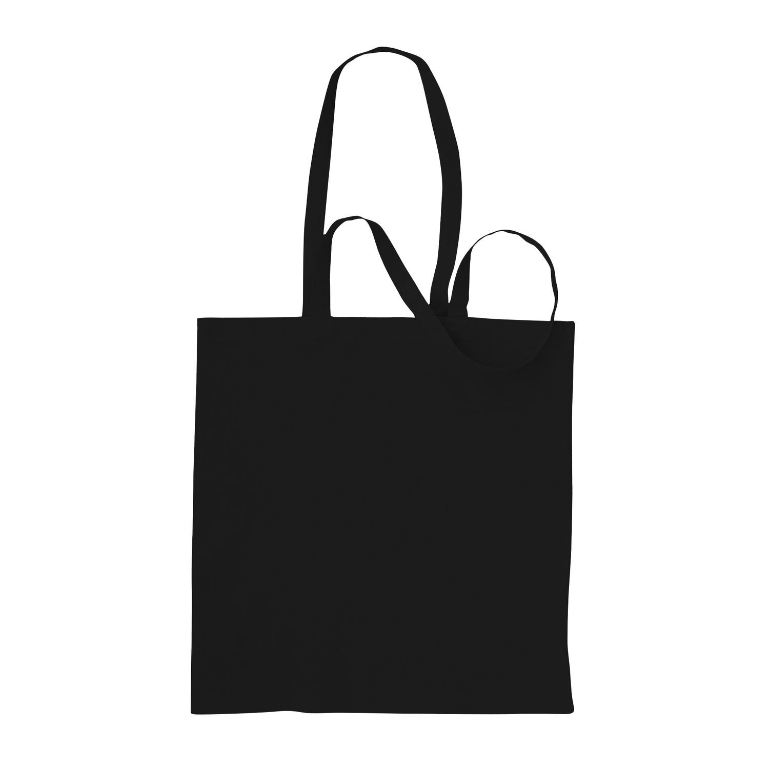 Absolute Apparel Cotton Shopper Bag (Pack Of 2) - Black