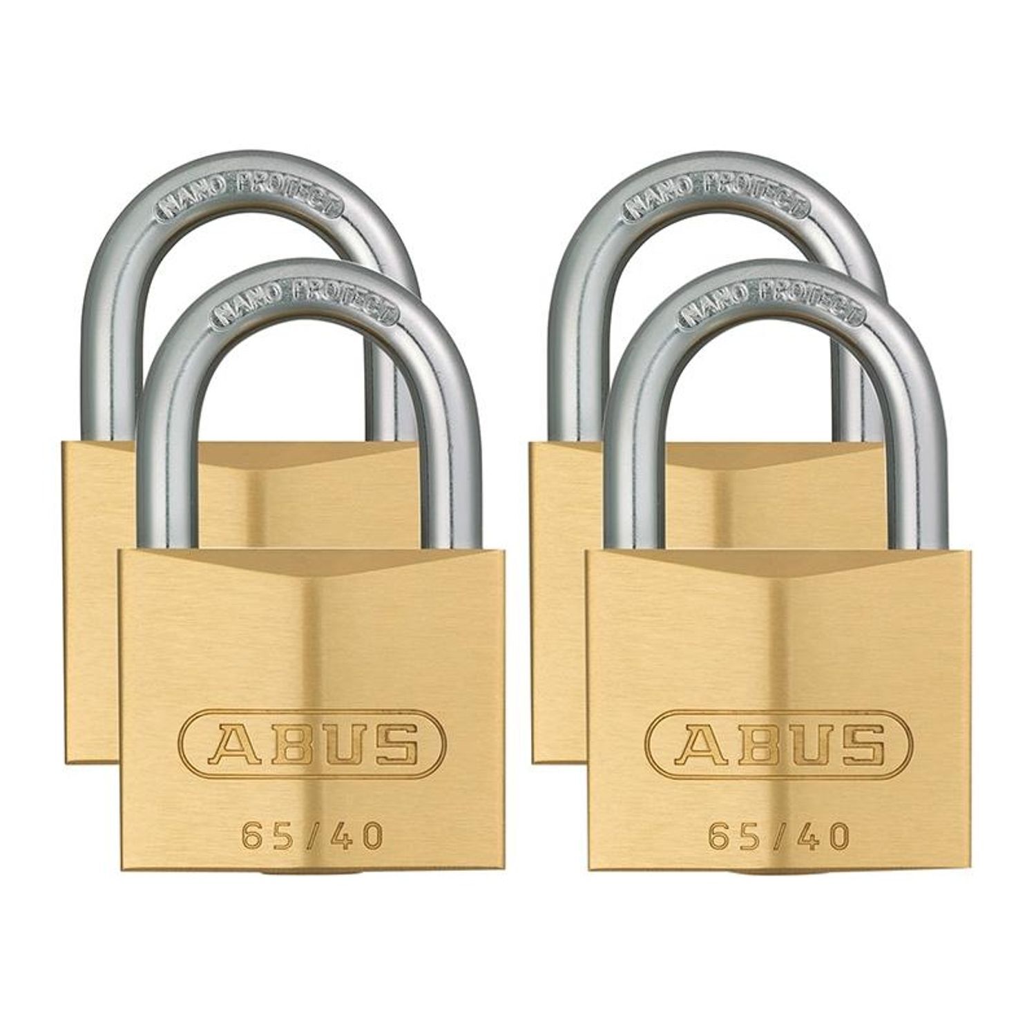 Abus Mechanical 65 Series Brass Padlock W - Multi Colour