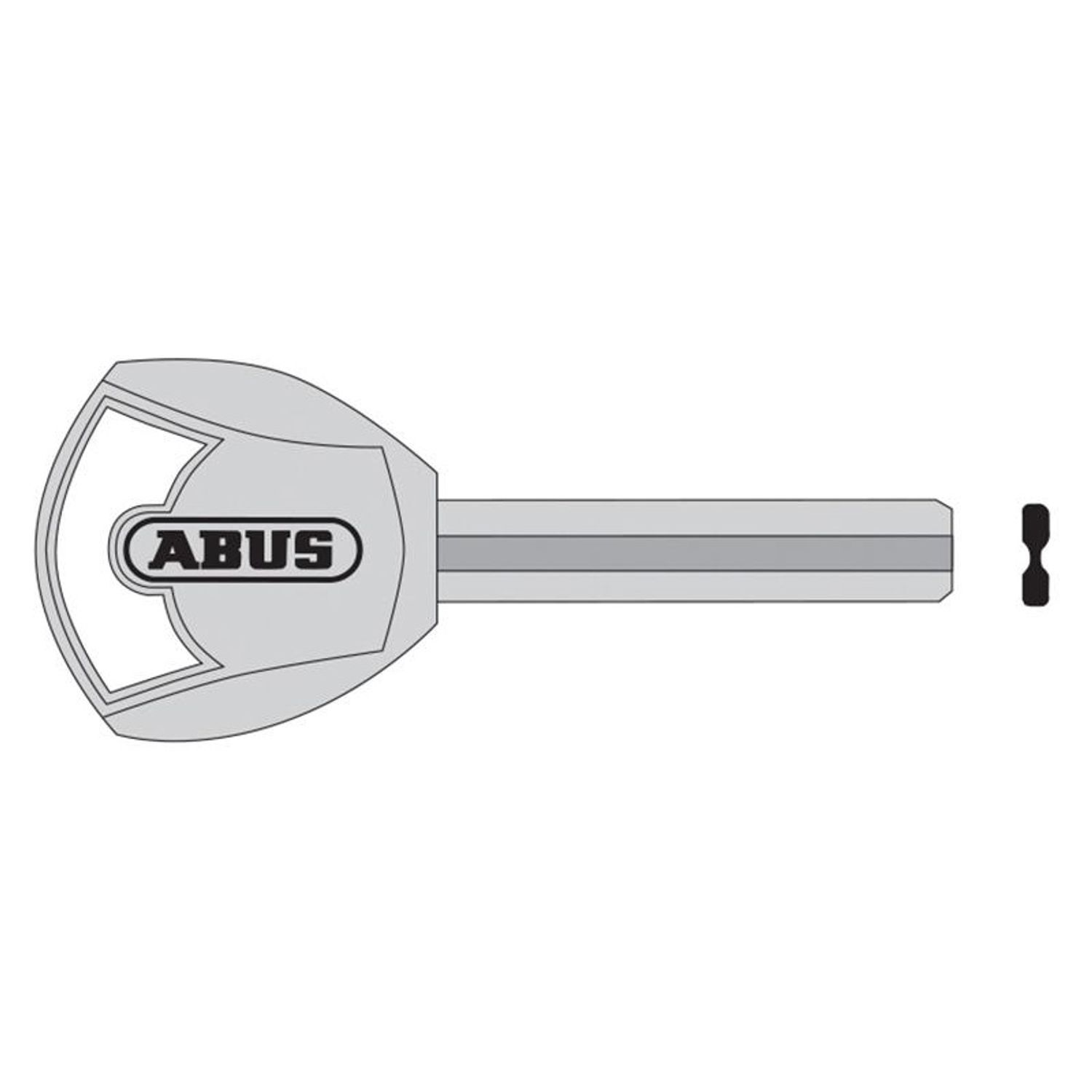 Abus Mechanical Plus Key Blank - Multi Colour