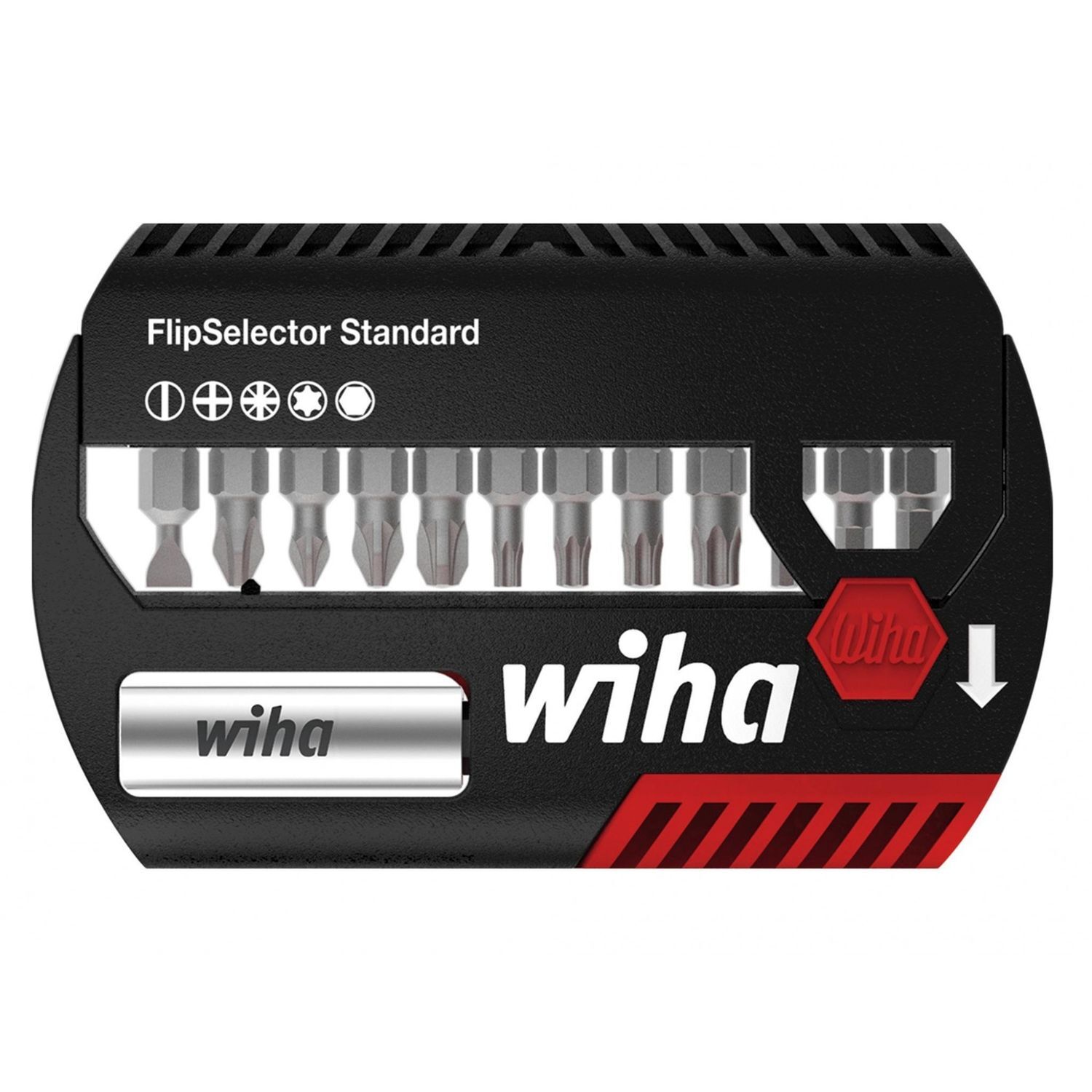 Wiha Flipselector Bit Set, 13 Piece A - Multi Colour