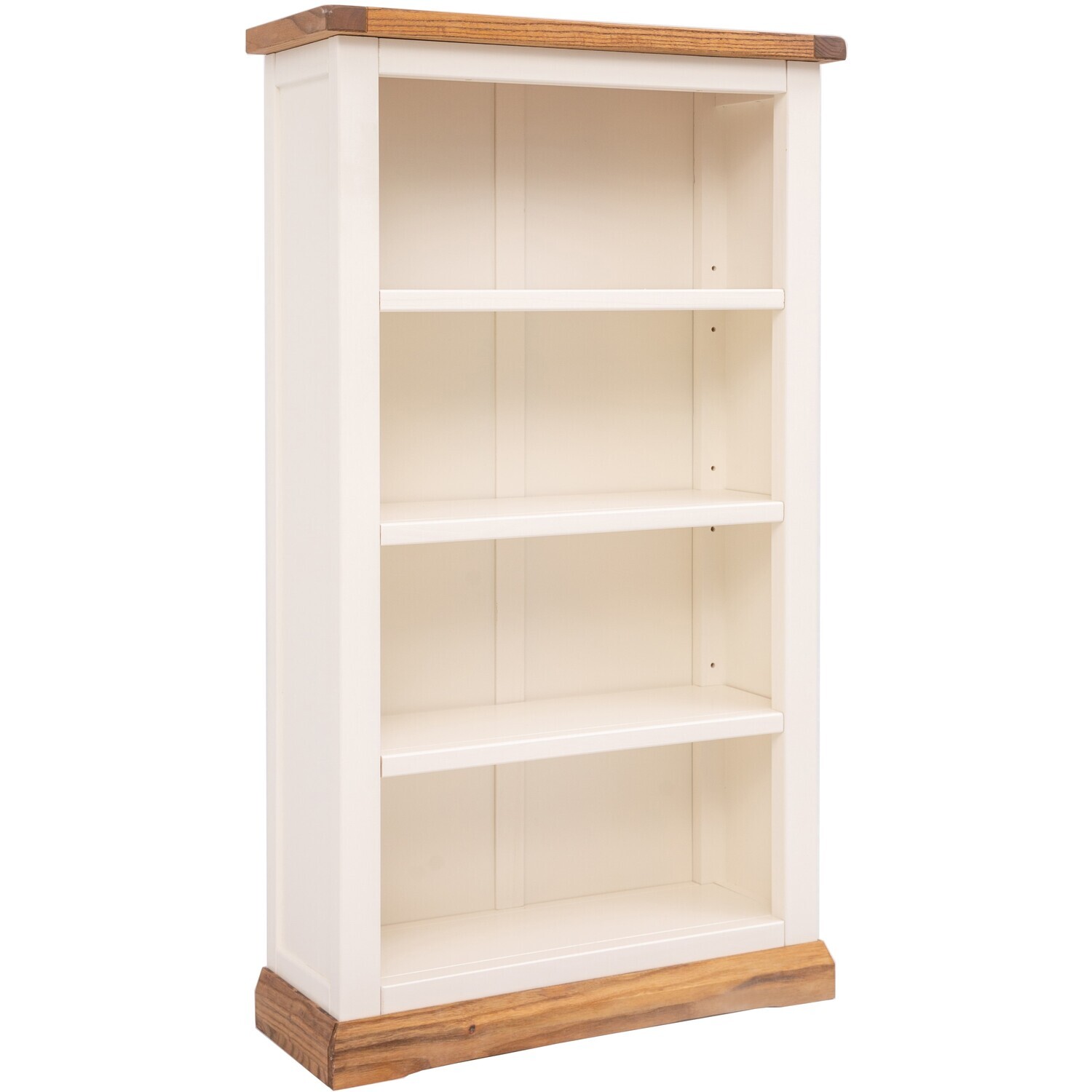Cabinet Bits White Bookcase With Plinth 120X70x25cm - Off - Image 3