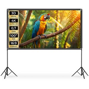 tectake® Projector Screen Cinema