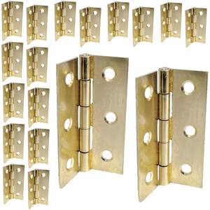 Betley Butterfly Butt Hinges, 6 Pairs, Brass