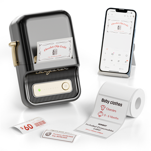 NIIMBOT B21 Pro 300dpi Bluetooth Label Printer with Label Roll