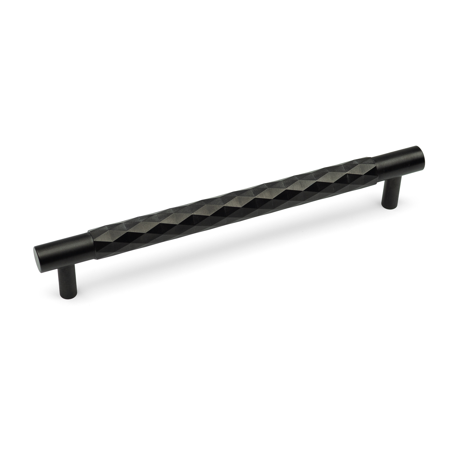 Handle & Home Dark/Bronze Solid Brass Diamond Knurled Handle & Coordinating Knob - 160Mm Handle - Image 2