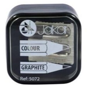 Double Hole Metal Pencil Sharpener with Steel Blades