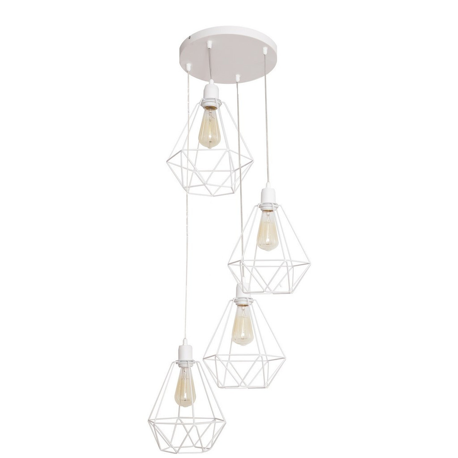 Helam Lighting Karo Pendant Light White