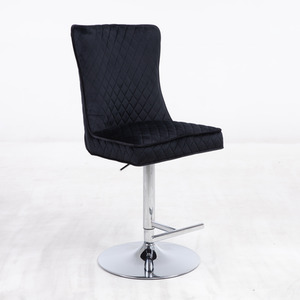 Angela x2 Velvet Fabric Bar Stool