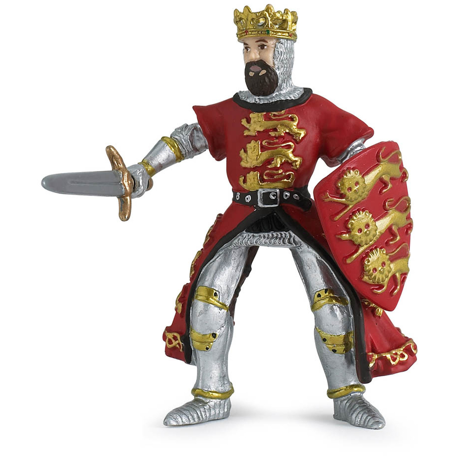 Image of PAPO Fantasy World Red King Richard Toy Figure - Red