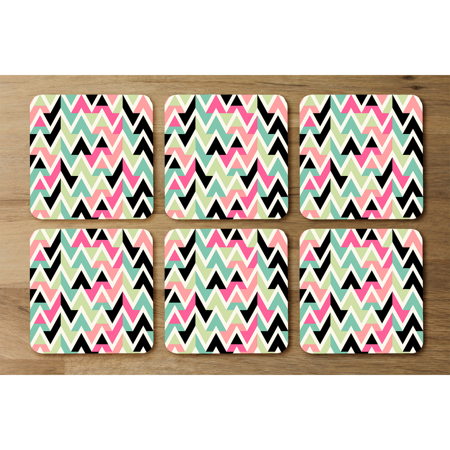 Summer Hipster Boho Chic Coaster - Green