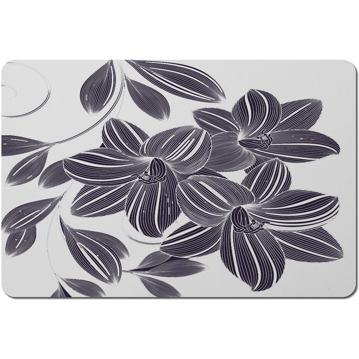 Image of Orchids Placemat - Blue