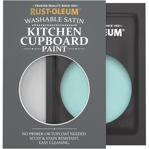 Rust-Oleum Kitchen Cupboard Satin Finish Tester Sachet - Teal 10ml