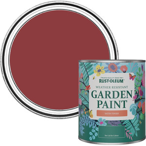 Rust-Oleum Garden Paint in Satin Finish - Empire Red 750ml