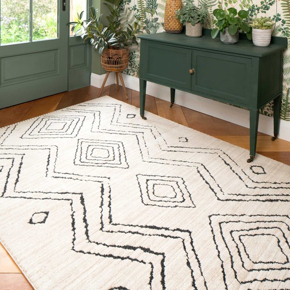 Geometric Berber Rug
