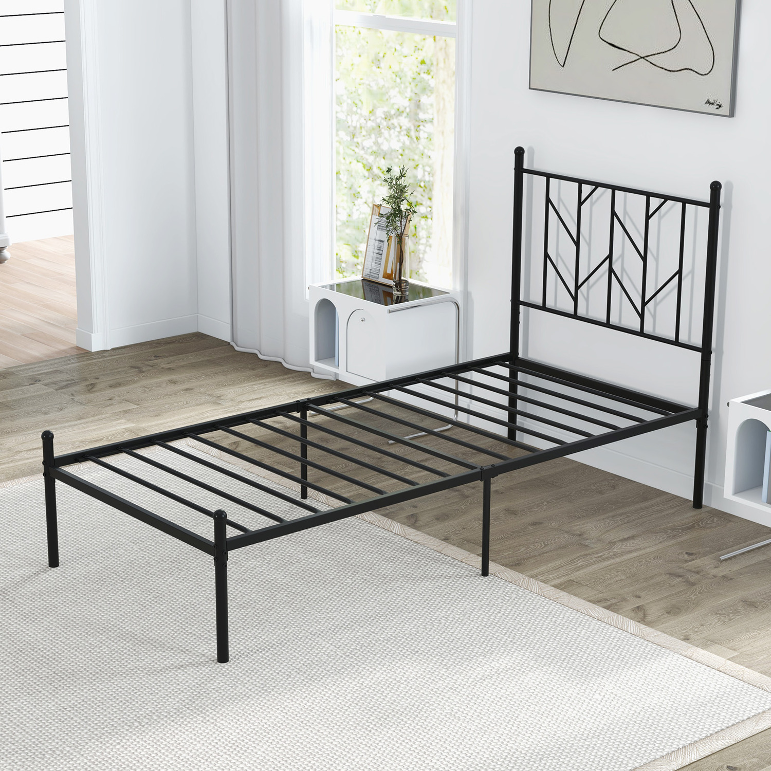 ベッドフレーム single bed frame 3FT Single Metal Bed Frame