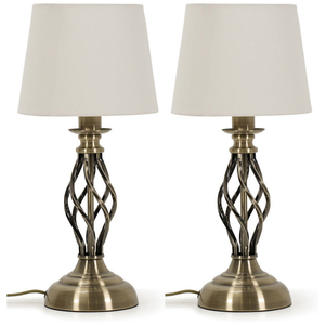 Memphis Twist Table Lamps - Set of 2