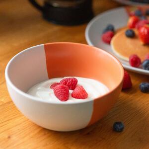 Dipped Stoneware Cereal Bowls - 16.5cm - Pack of 4