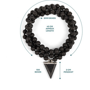 Strength Myga Mala Bead Necklace shot 5651679