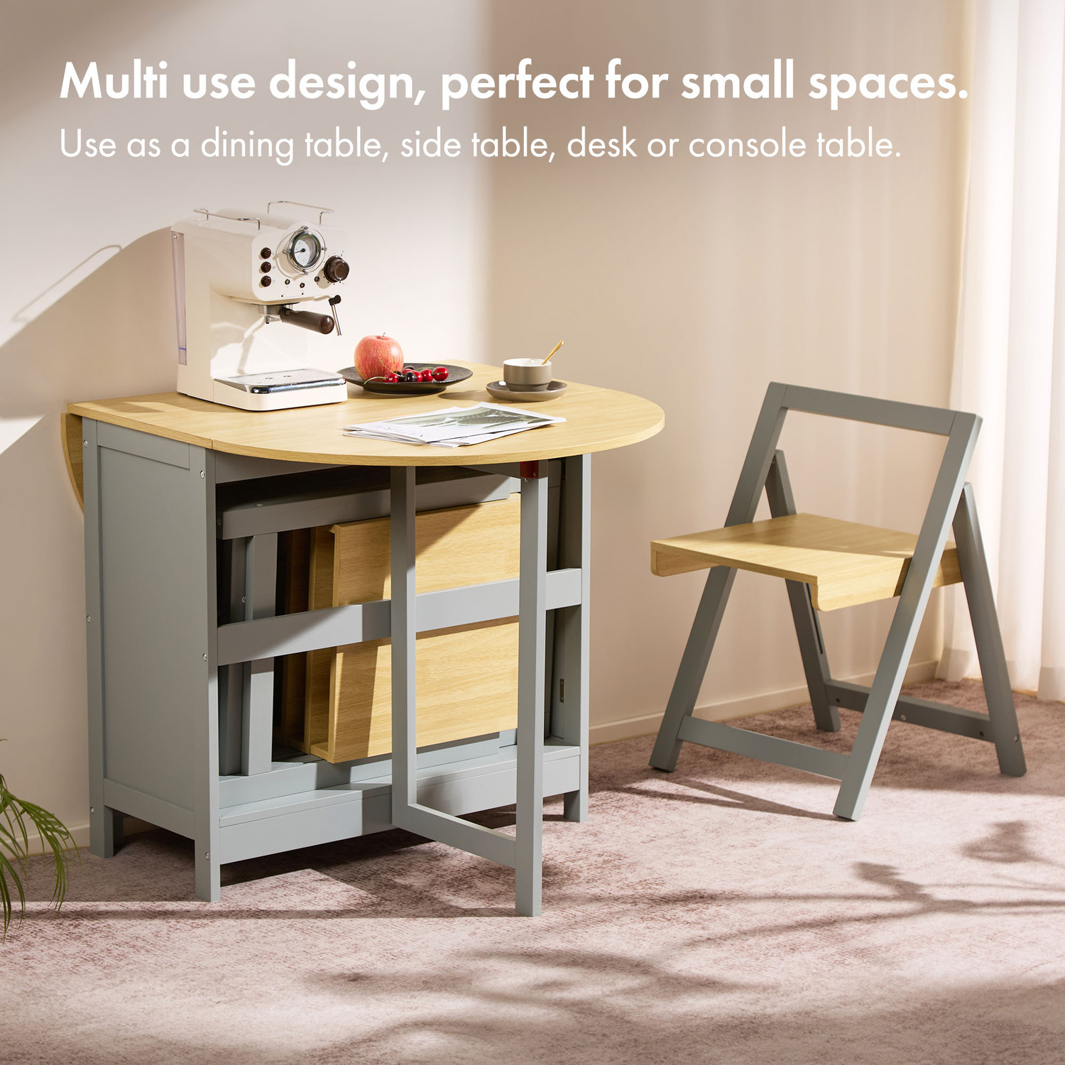 Folding Dining Table and Chair Set