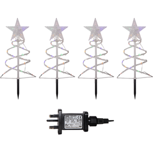 Light up Christmas Tree Garden Path Lights with LEDs