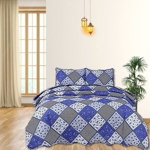 Azrak Pattern Luxury Quilted Bedspread